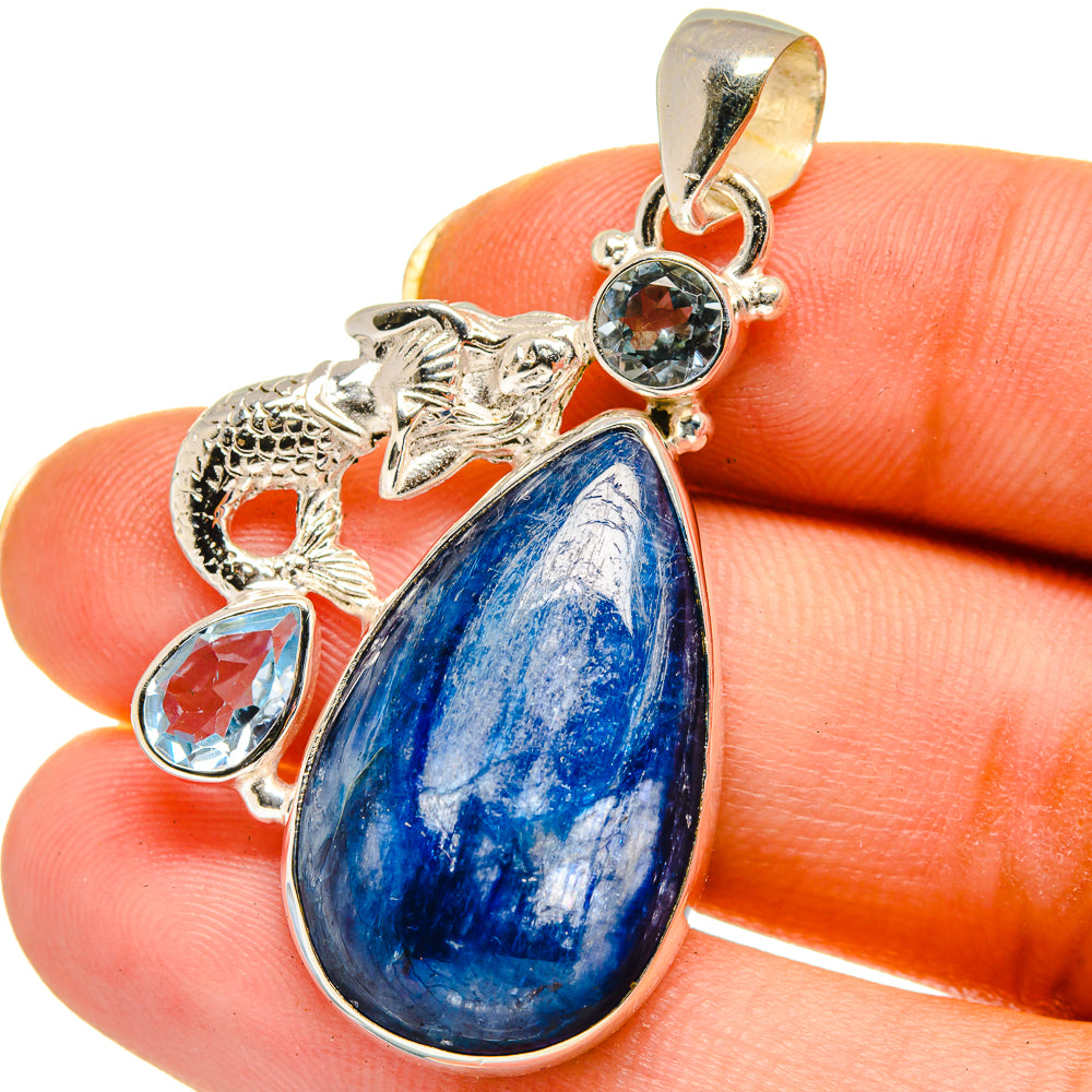 Kyanite Pendants handcrafted by Ana Silver Co - PD14637
