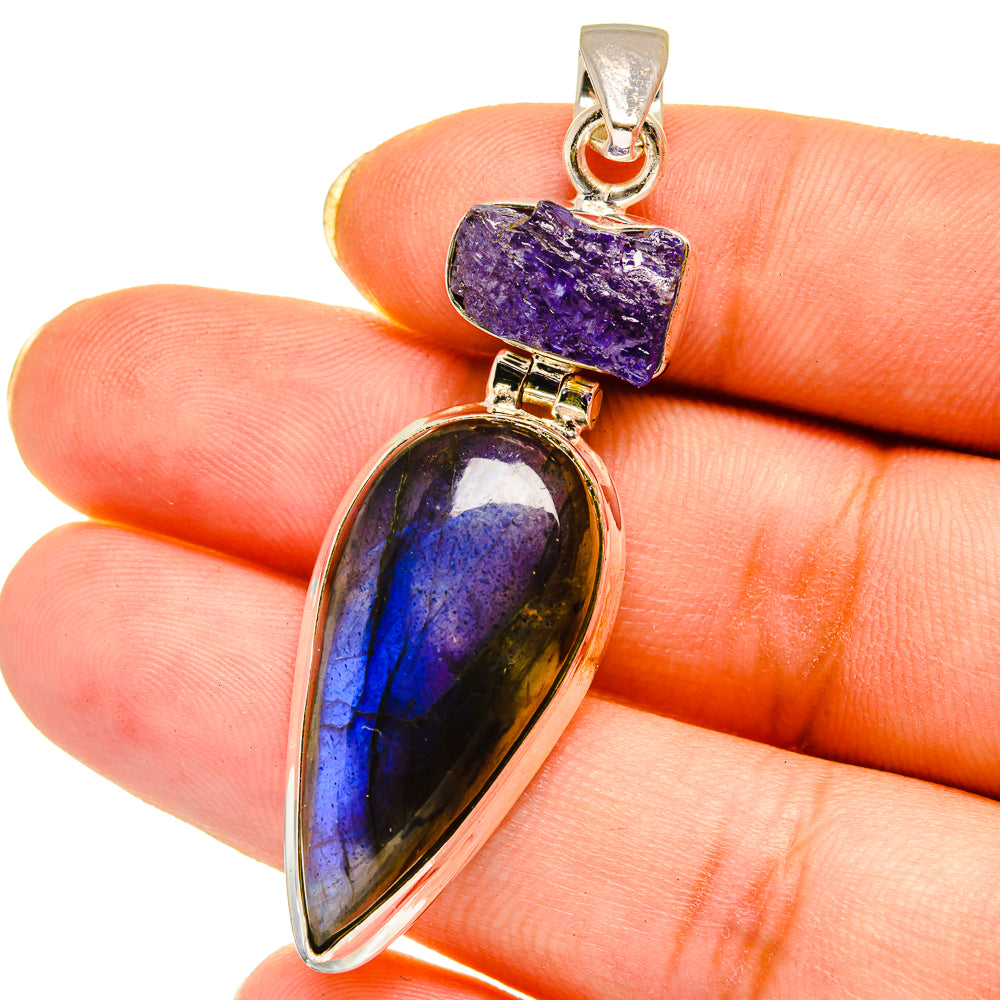 Labradorite Pendants handcrafted by Ana Silver Co - PD14641