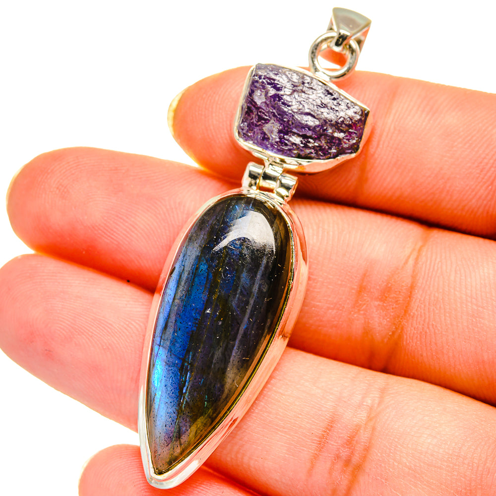 Labradorite Pendants handcrafted by Ana Silver Co - PD14644