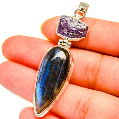 Labradorite Pendants handcrafted by Ana Silver Co - PD14644