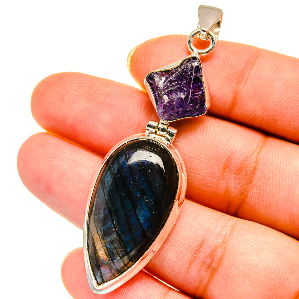 Labradorite Pendants handcrafted by Ana Silver Co - PD14646