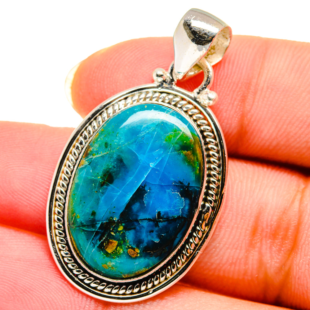 Peruvian Opal Pendants handcrafted by Ana Silver Co - PD14651