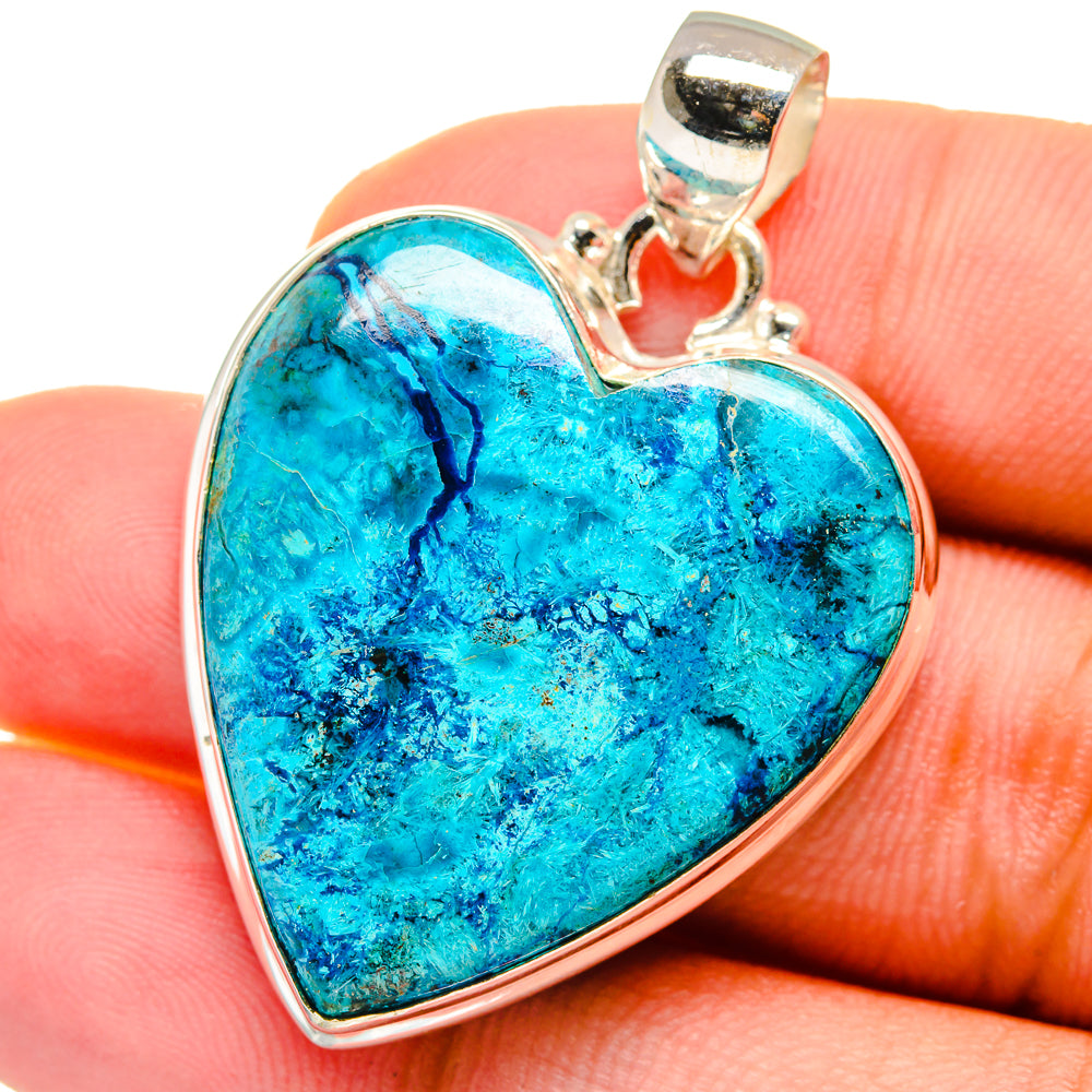Chrysocolla Pendants handcrafted by Ana Silver Co - PD14654