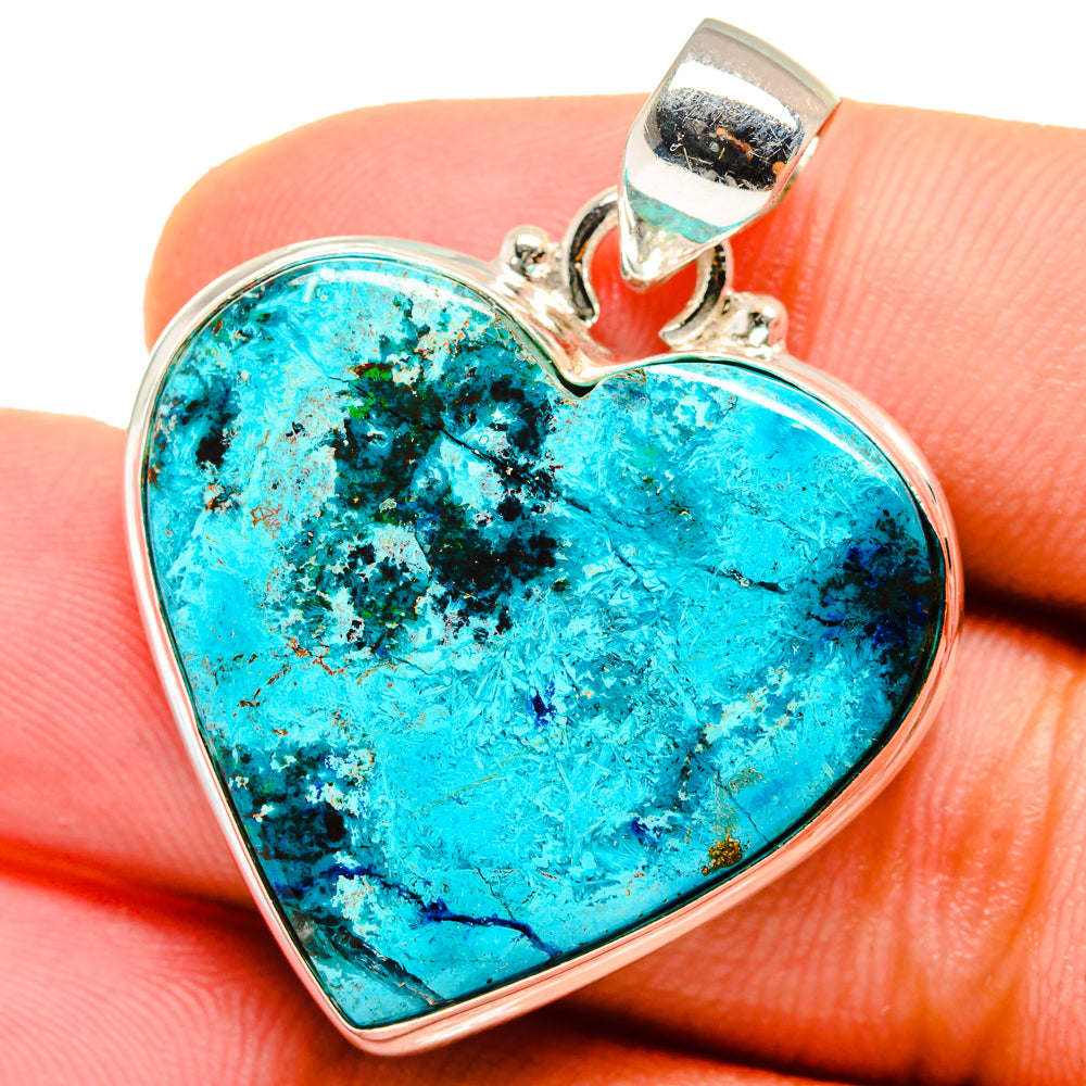 Chrysocolla Pendants handcrafted by Ana Silver Co - PD14655