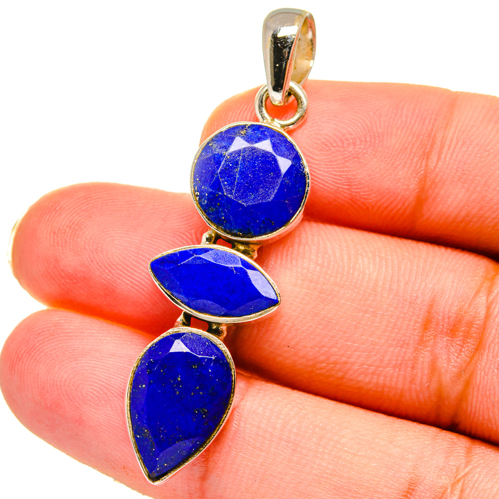 Lapis Lazuli Pendants handcrafted by Ana Silver Co - PD14677
