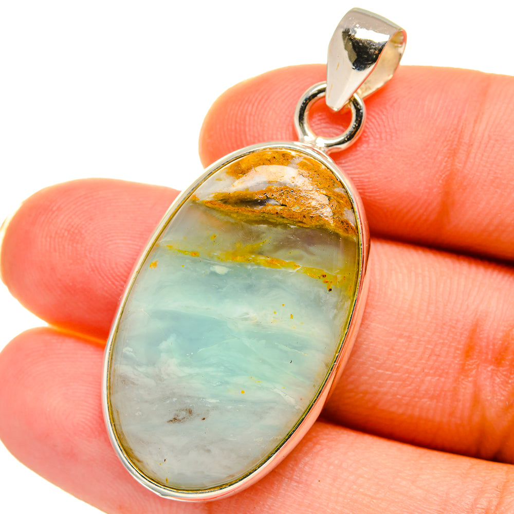 Peruvian Opal Pendants handcrafted by Ana Silver Co - PD14703