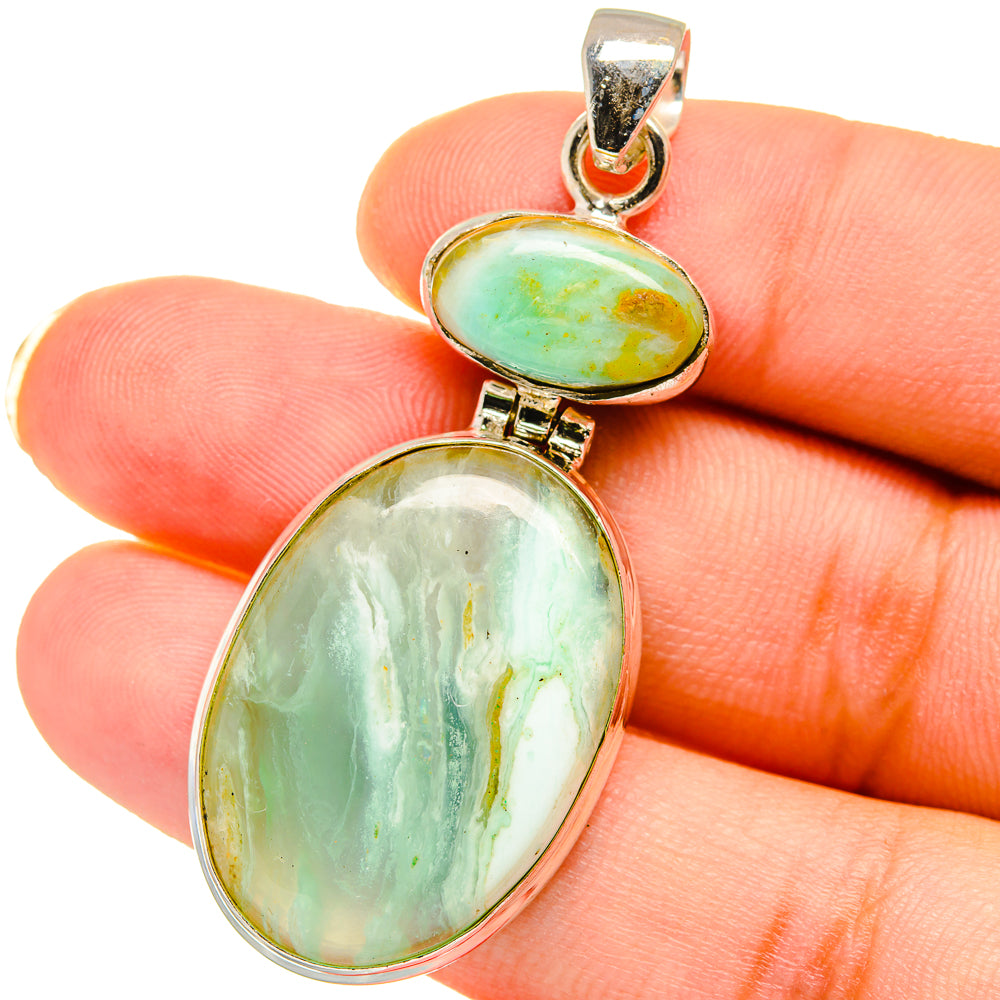Peruvian Opal Pendants handcrafted by Ana Silver Co - PD14704