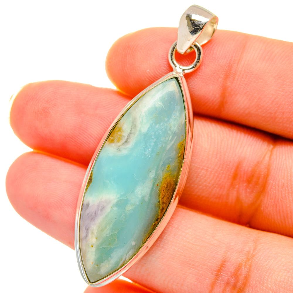 Peruvian Opal Pendants handcrafted by Ana Silver Co - PD14705