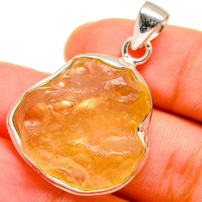 Libyan Desert Glass Pendants handcrafted by Ana Silver Co - PD14706