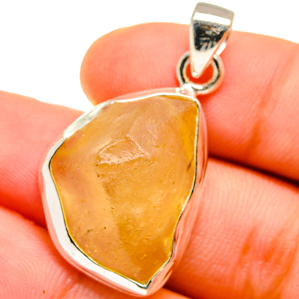 Libyan Desert Glass Pendants handcrafted by Ana Silver Co - PD14708