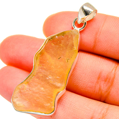 Libyan Desert Glass Pendants handcrafted by Ana Silver Co - PD14710