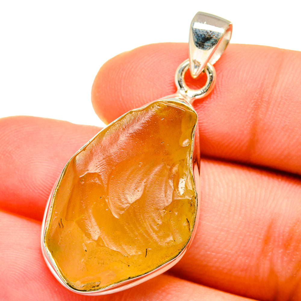 Libyan Desert Glass Pendants handcrafted by Ana Silver Co - PD14711