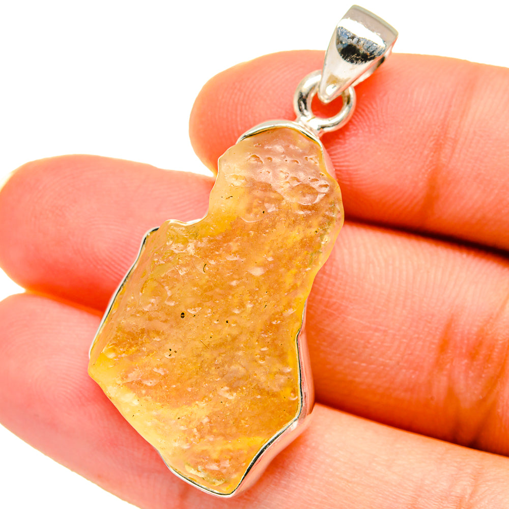 Libyan Desert Glass Pendants handcrafted by Ana Silver Co - PD14712