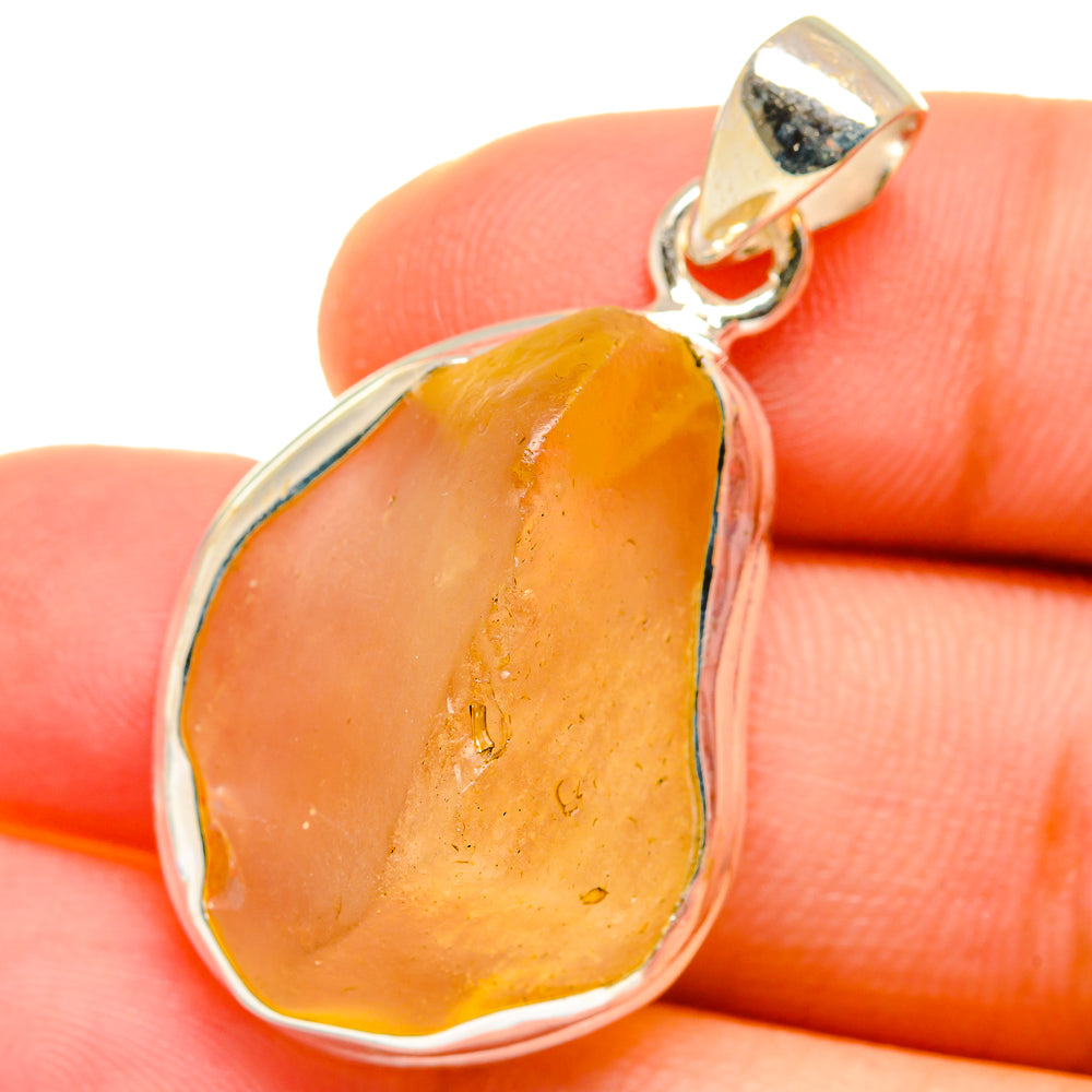 Libyan Desert Glass Pendants handcrafted by Ana Silver Co - PD14714