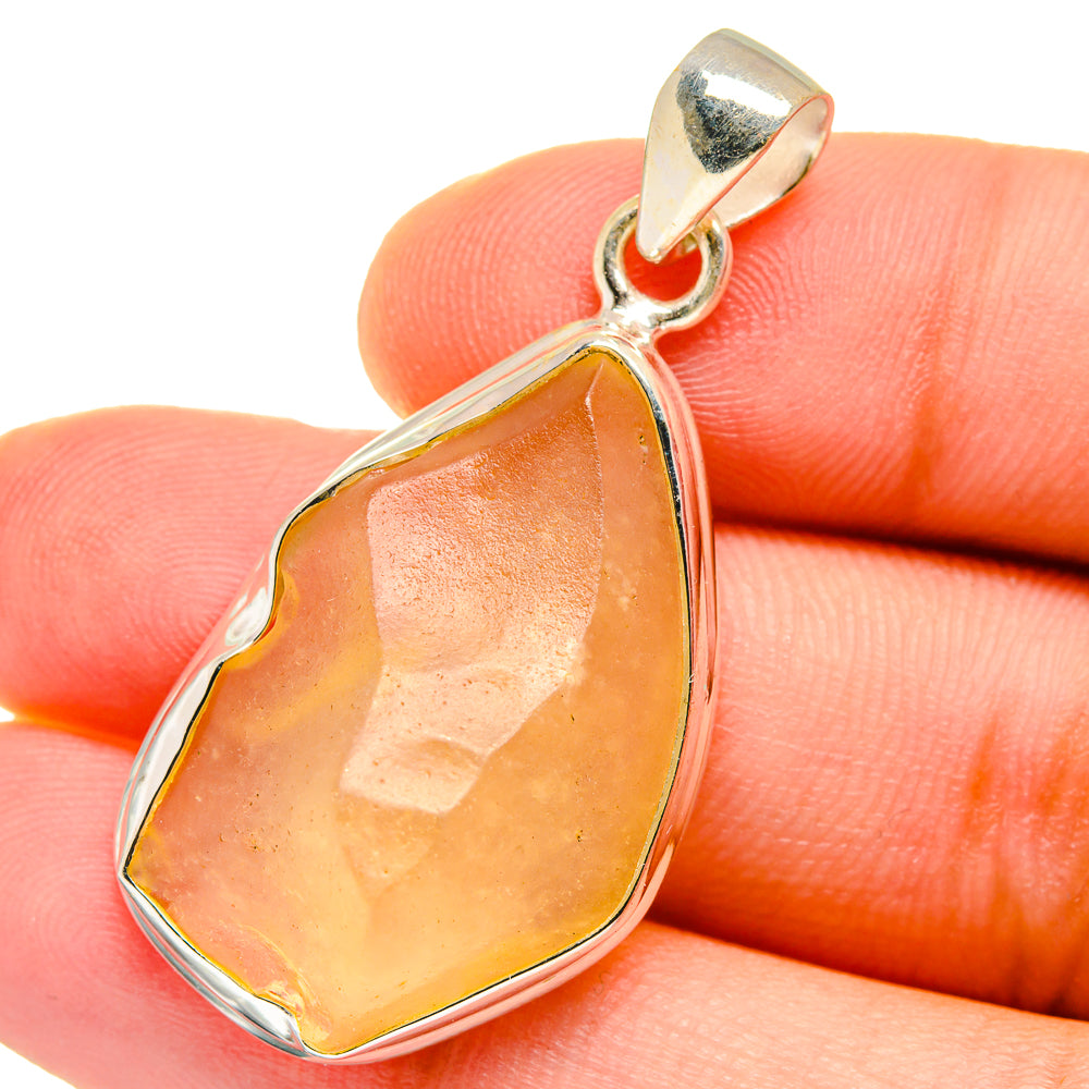 Libyan Desert Glass Pendants handcrafted by Ana Silver Co - PD14715