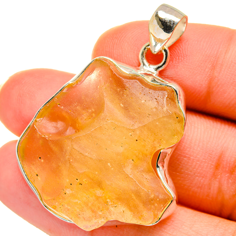 Libyan Desert Glass Pendants handcrafted by Ana Silver Co - PD14718