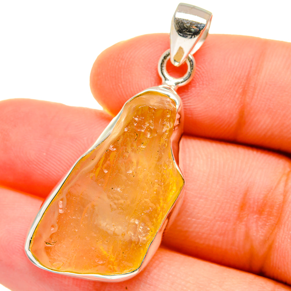 Libyan Desert Glass Pendants handcrafted by Ana Silver Co - PD14719