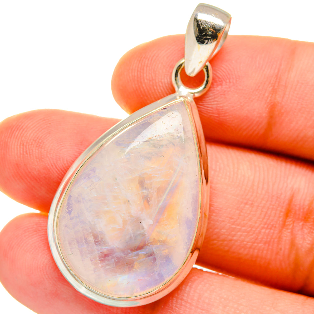 Rainbow Moonstone Pendants handcrafted by Ana Silver Co - PD14723