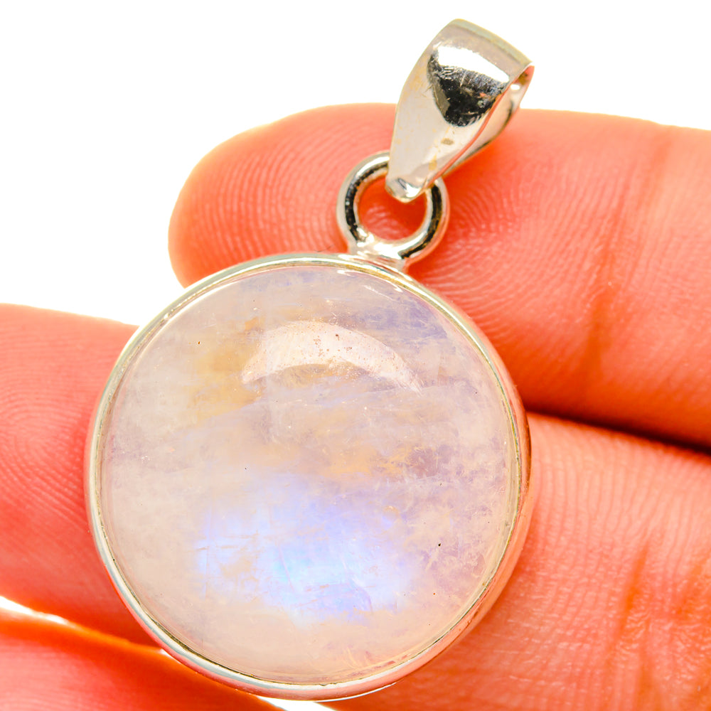 Rainbow Moonstone Pendants handcrafted by Ana Silver Co - PD14724
