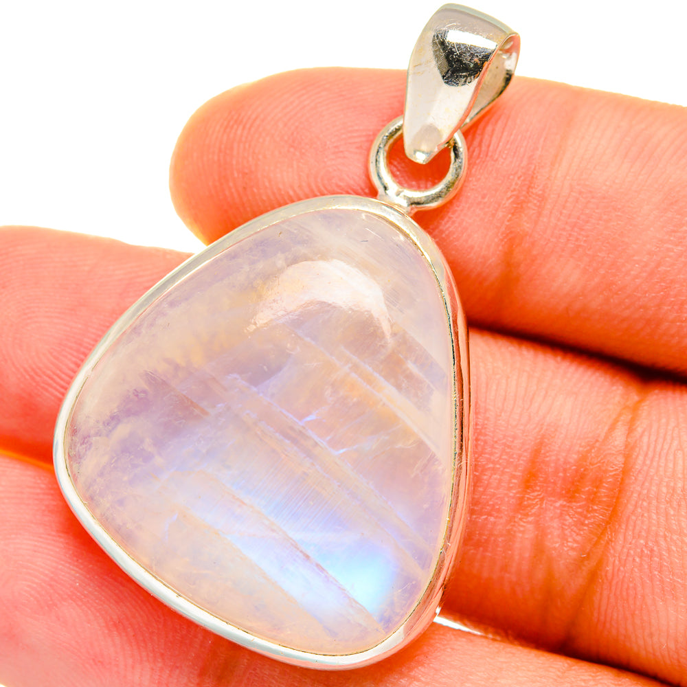 Rainbow Moonstone Pendants handcrafted by Ana Silver Co - PD14725
