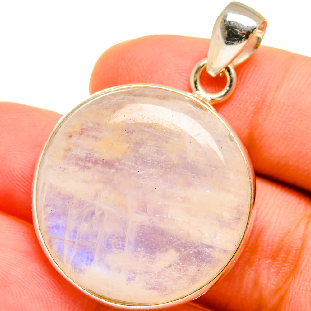 Rainbow Moonstone Pendants handcrafted by Ana Silver Co - PD14726
