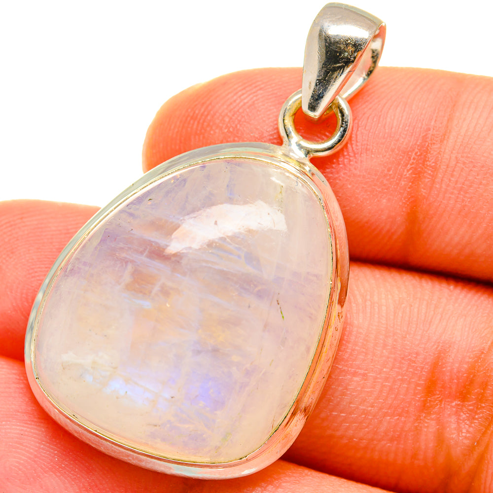 Rainbow Moonstone Pendants handcrafted by Ana Silver Co - PD14728