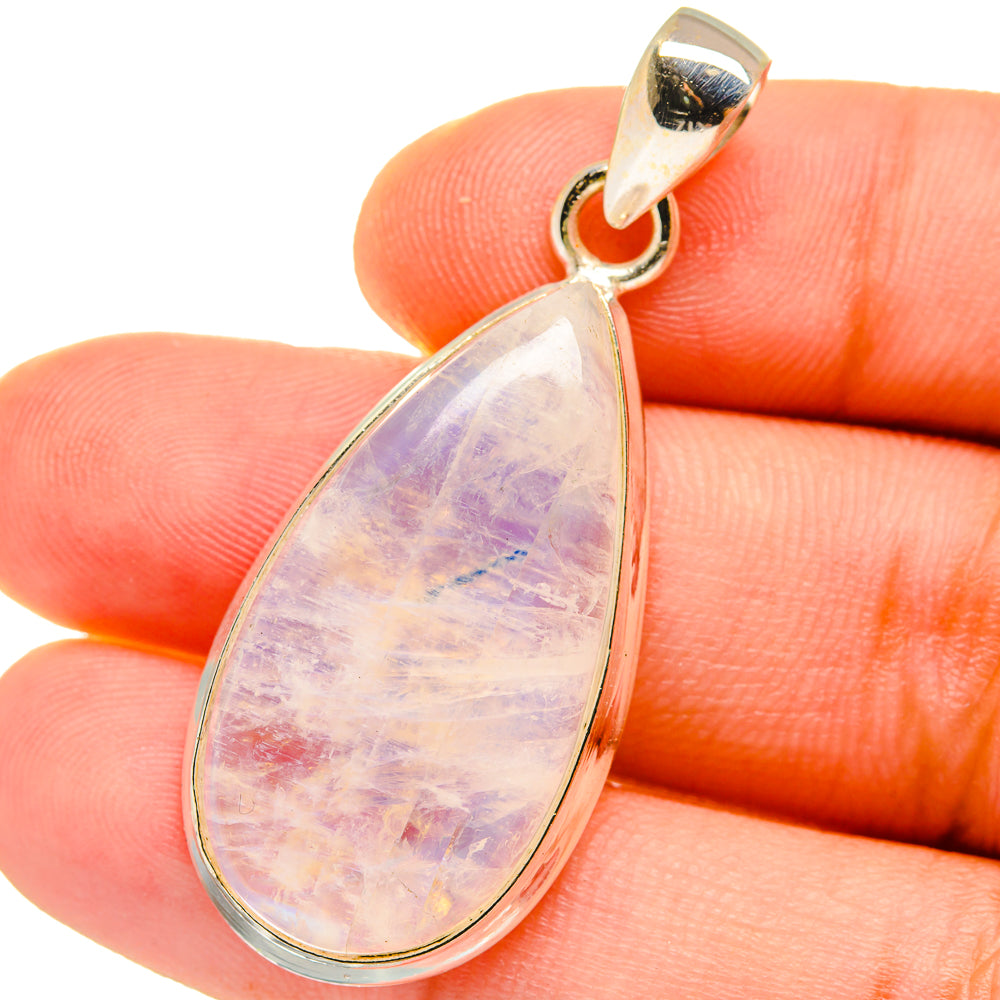Rainbow Moonstone Pendants handcrafted by Ana Silver Co - PD14729