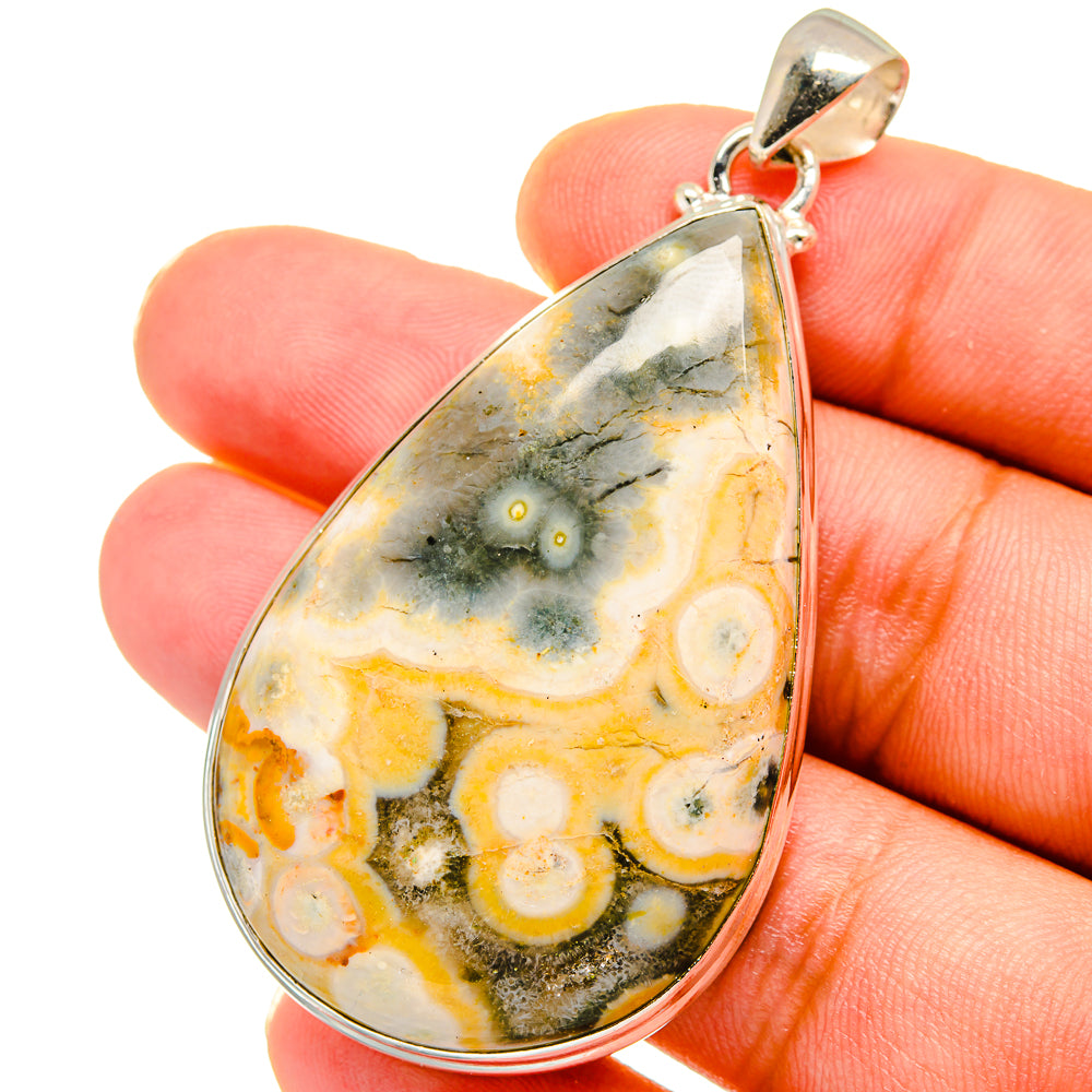 Ocean Jasper Pendants handcrafted by Ana Silver Co - PD14752