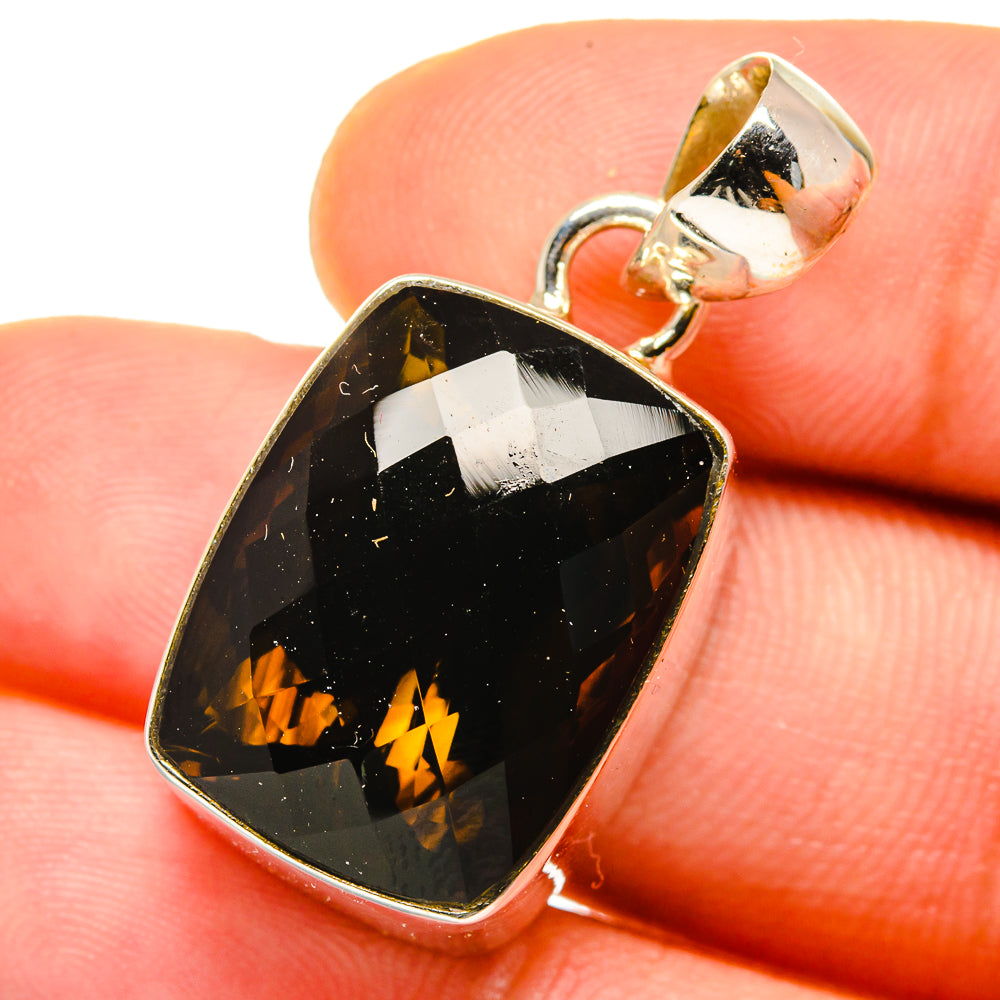 Olive Quartz Pendants handcrafted by Ana Silver Co - PD14769