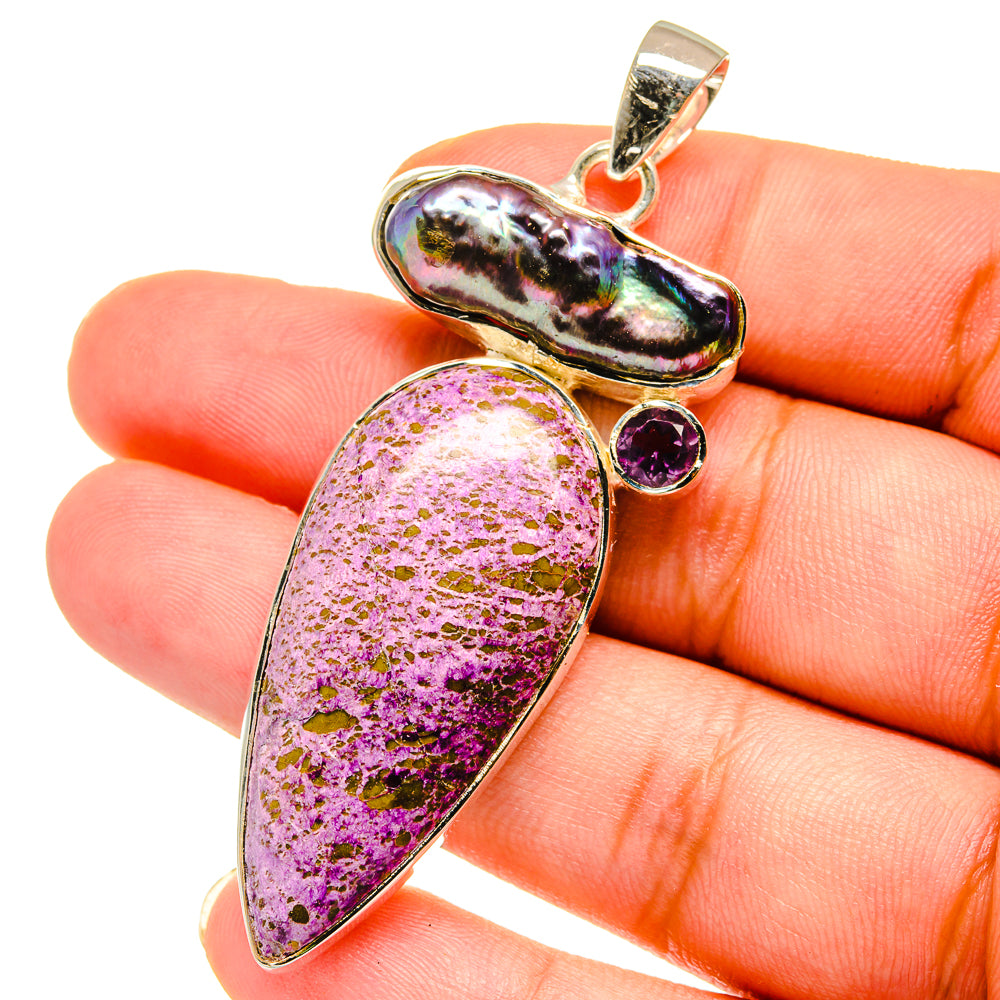 Stichtite Pendants handcrafted by Ana Silver Co - PD14780