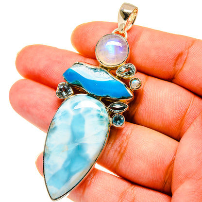 Larimar Pendants handcrafted by Ana Silver Co - PD14781