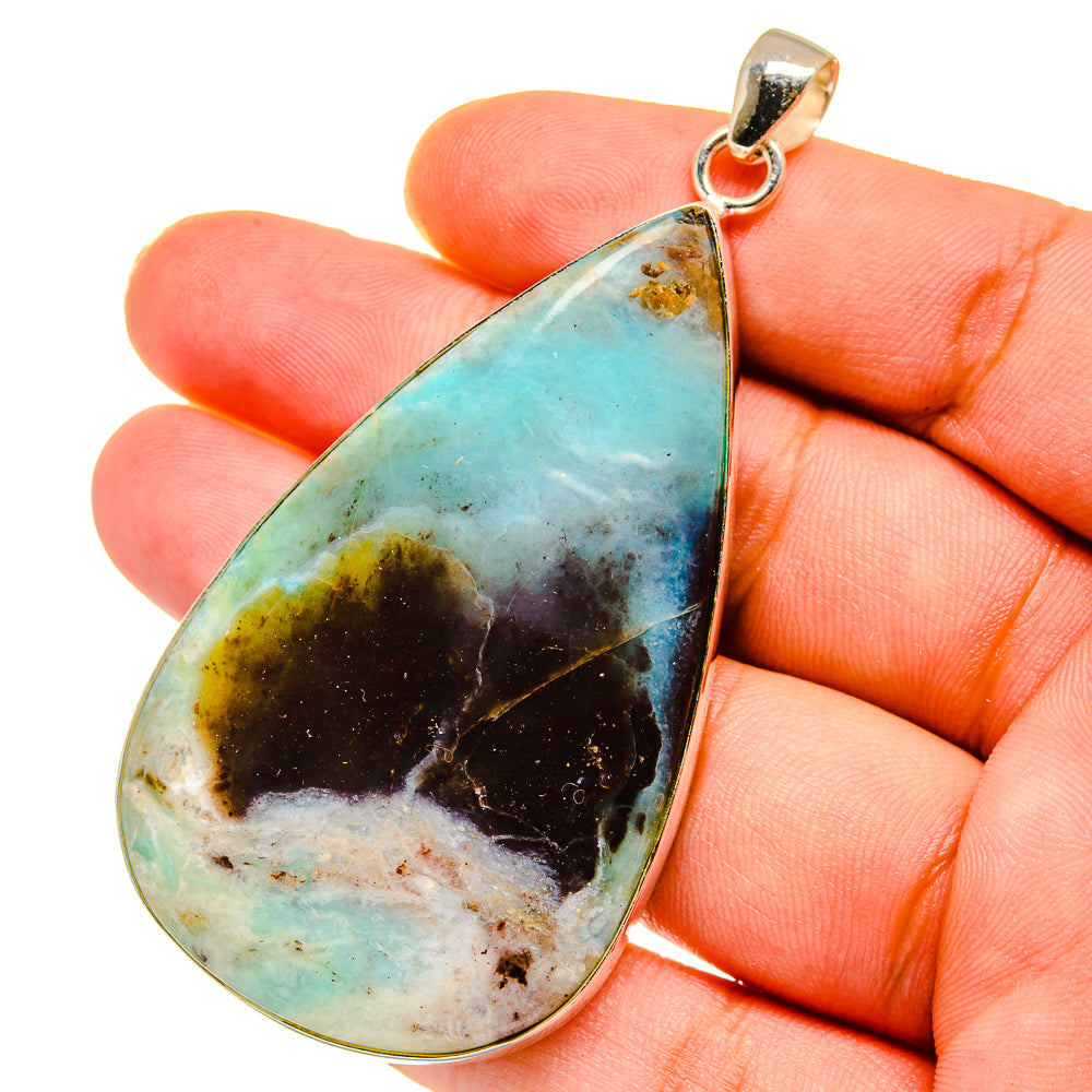 Peruvian Opal Pendants handcrafted by Ana Silver Co - PD14782