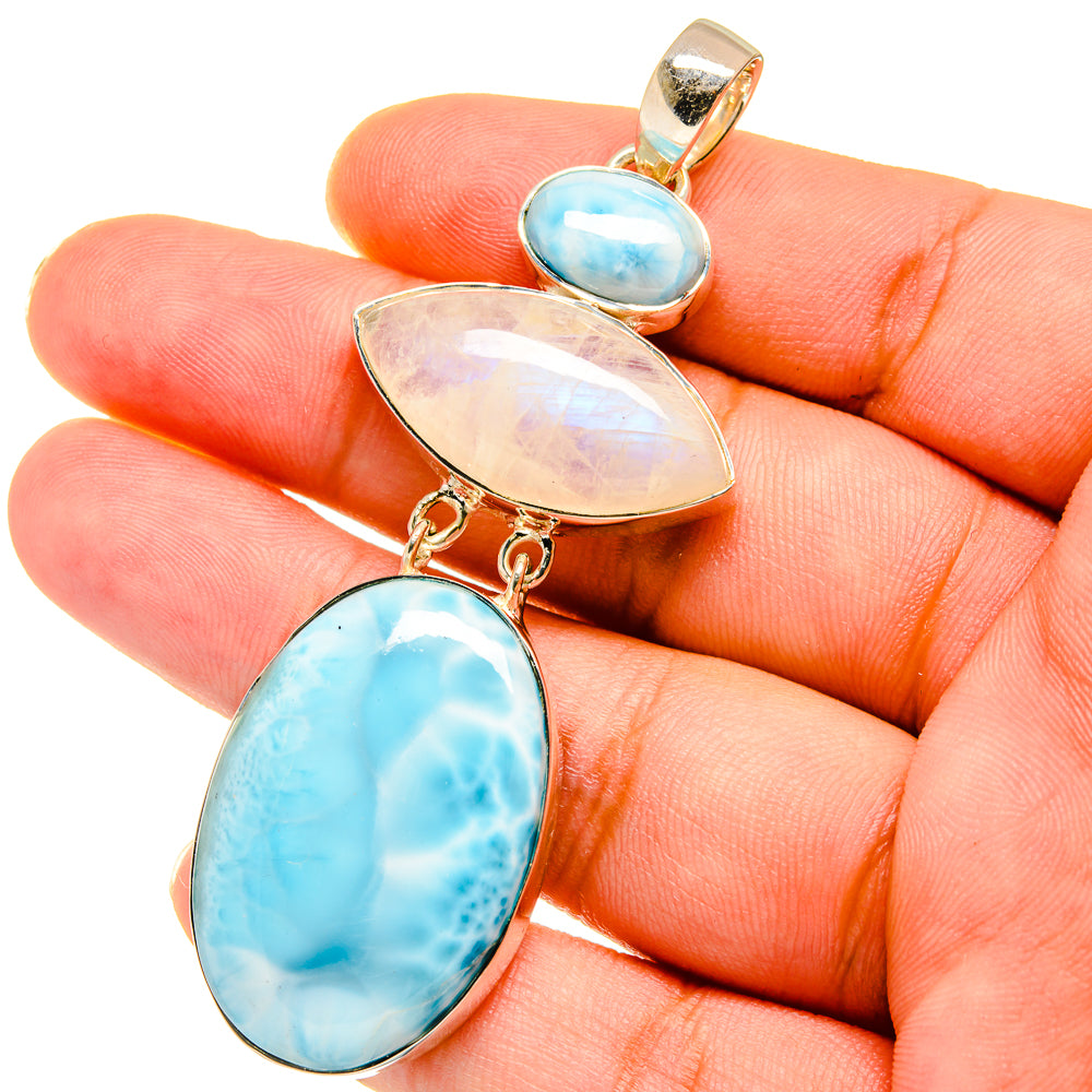 Larimar Pendants handcrafted by Ana Silver Co - PD14783