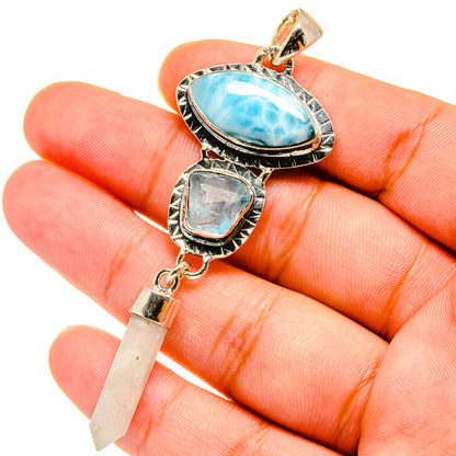 Larimar Pendants handcrafted by Ana Silver Co - PD14788