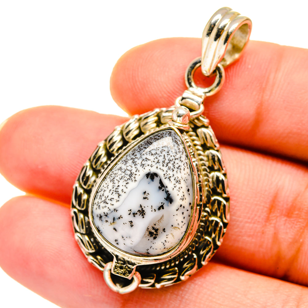 Dendritic Opal Pendants handcrafted by Ana Silver Co - PD14805