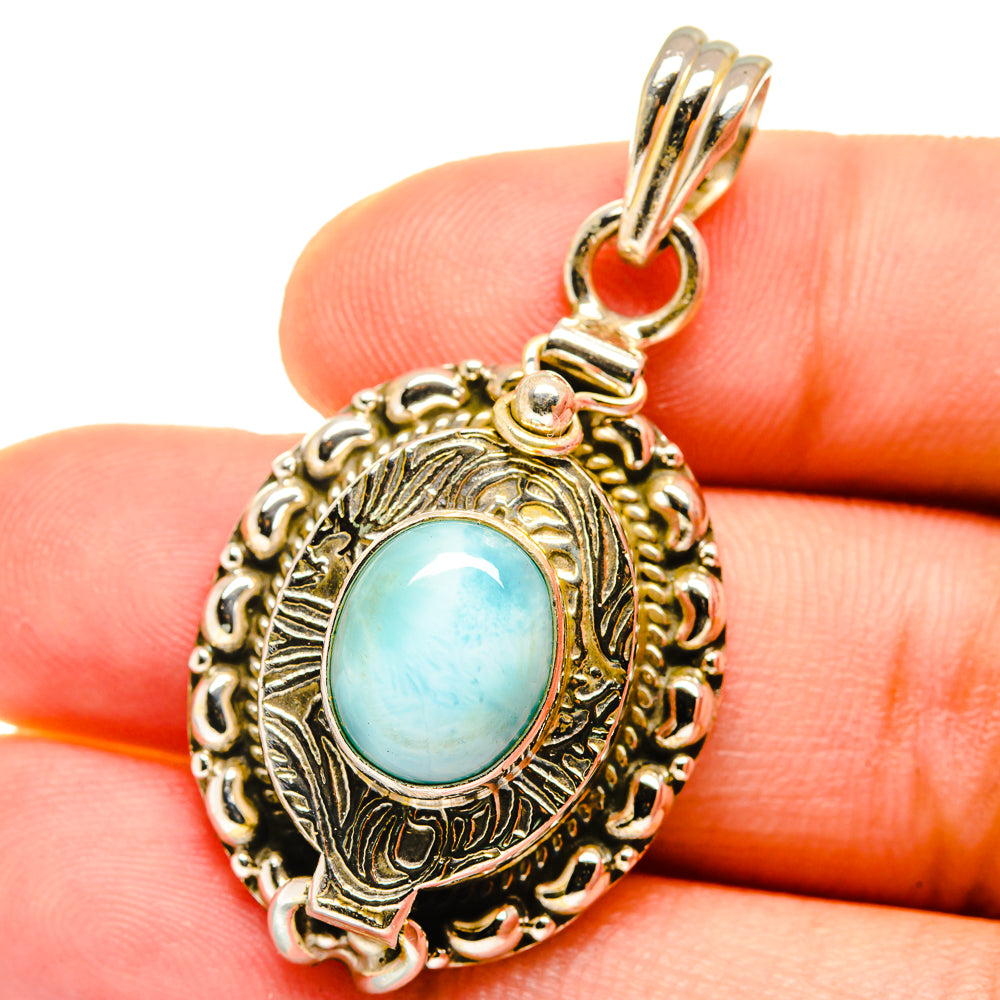 Larimar Pendants handcrafted by Ana Silver Co - PD14808