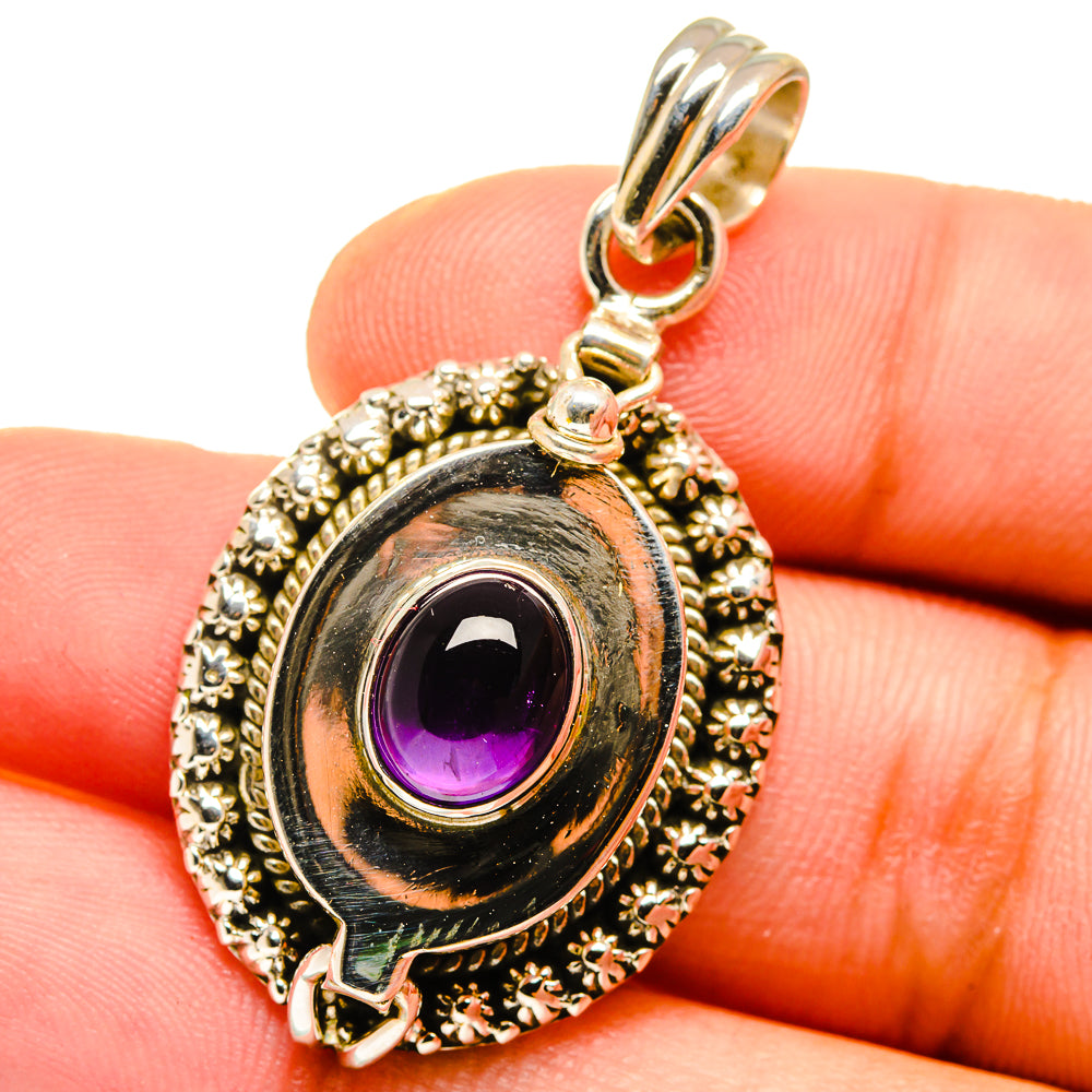 Amethyst Pendants handcrafted by Ana Silver Co - PD14826