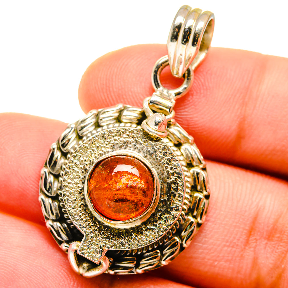 Sunstone Pendants handcrafted by Ana Silver Co - PD14827