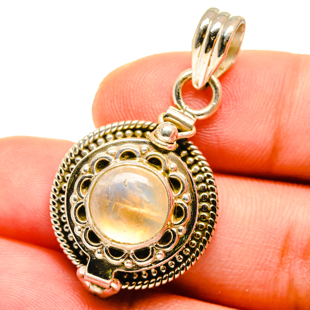 Rainbow Moonstone Pendants handcrafted by Ana Silver Co - PD14836