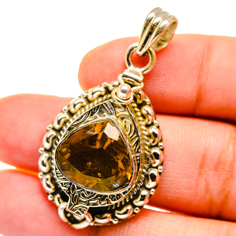 Mandarin Citrine Pendants handcrafted by Ana Silver Co - PD14839