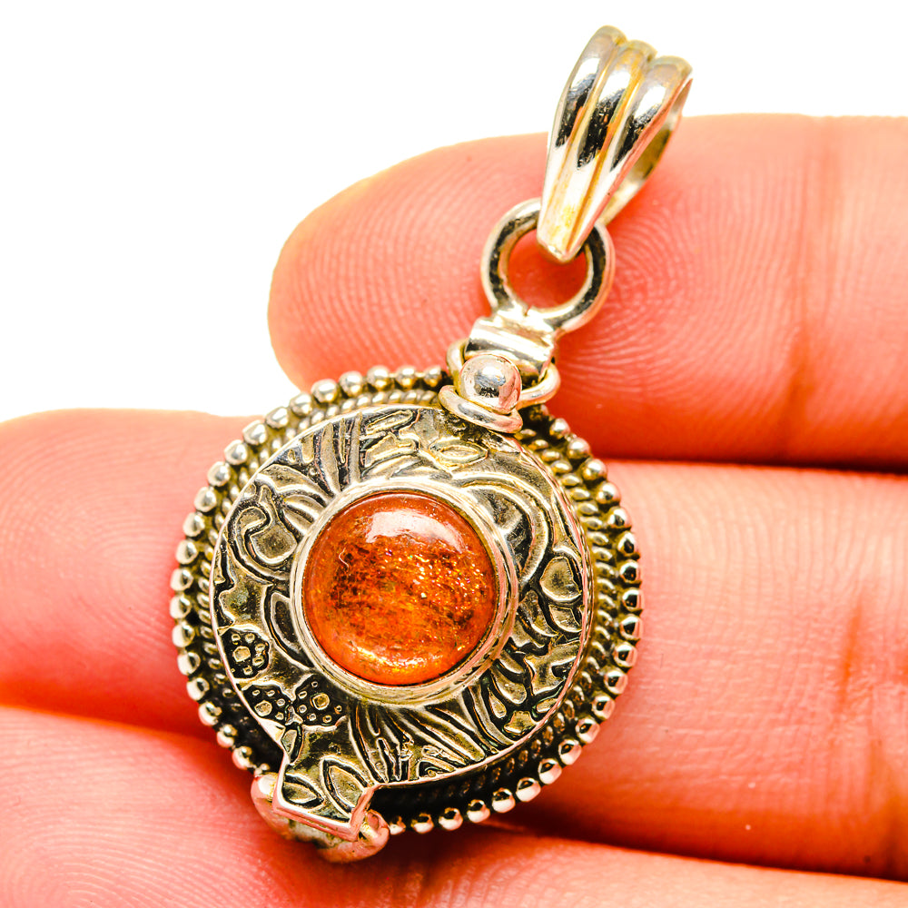 Sunstone Pendants handcrafted by Ana Silver Co - PD14840