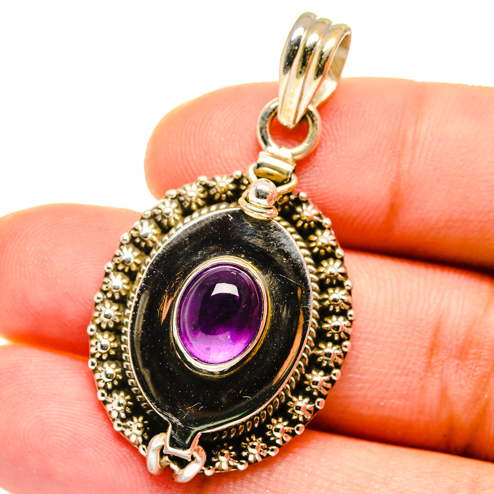Amethyst Pendants handcrafted by Ana Silver Co - PD14841