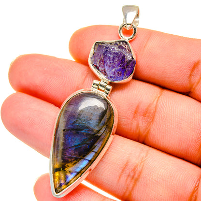 Labradorite Pendants handcrafted by Ana Silver Co - PD14849