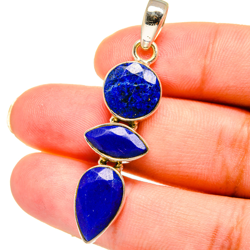 Lapis Lazuli Pendants handcrafted by Ana Silver Co - PD14855