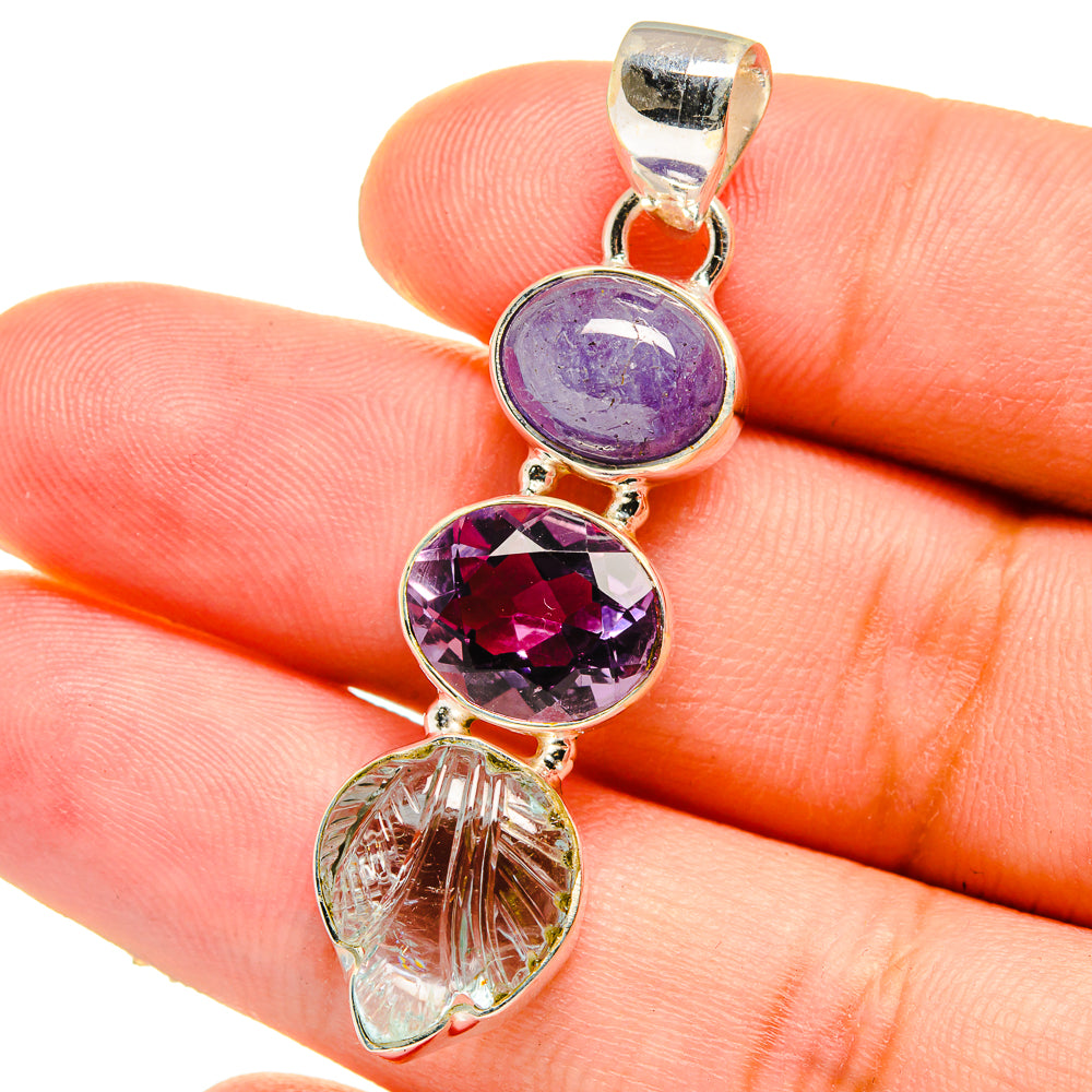 Aquamarine Pendants handcrafted by Ana Silver Co - PD14861