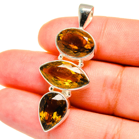 Mandarin Citrine Pendants handcrafted by Ana Silver Co - PD14869