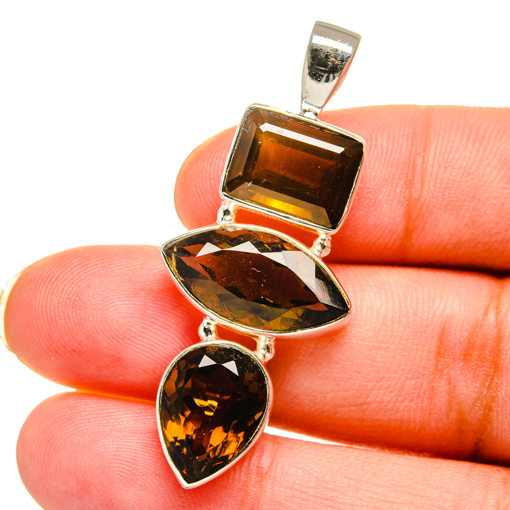Mandarin Citrine Pendants handcrafted by Ana Silver Co - PD14870