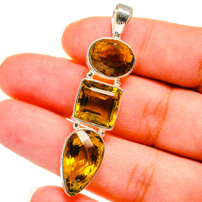Mandarin Citrine Pendants handcrafted by Ana Silver Co - PD14873