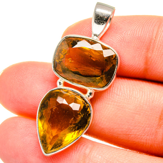Mandarin Citrine Pendants handcrafted by Ana Silver Co - PD14875