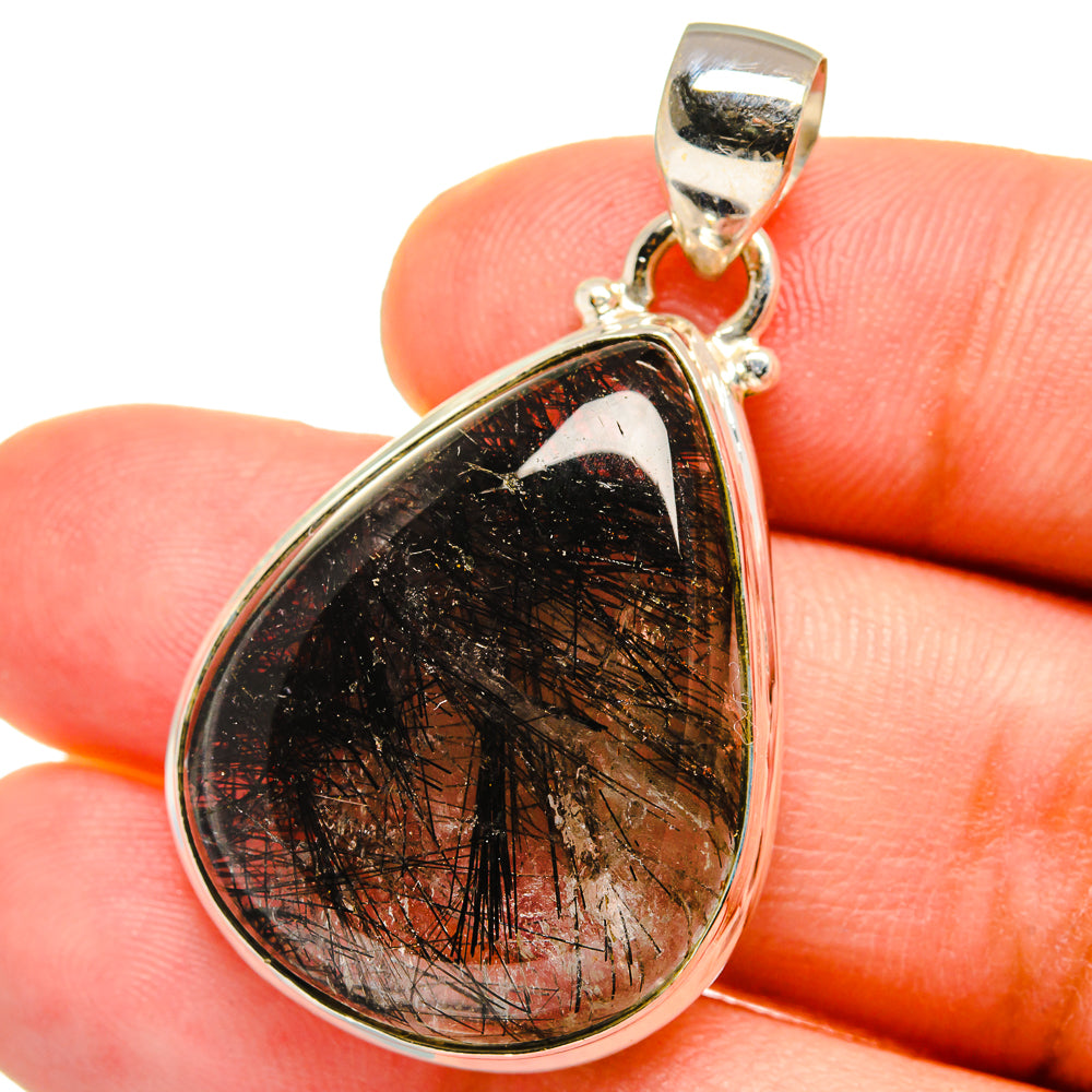 Tourmalinated Quartz Pendants handcrafted by Ana Silver Co - PD14880